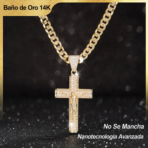 Cadena con Crucifijo de Oro 14K