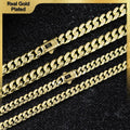 Deus® Cadena Monaco de Oro 14K
