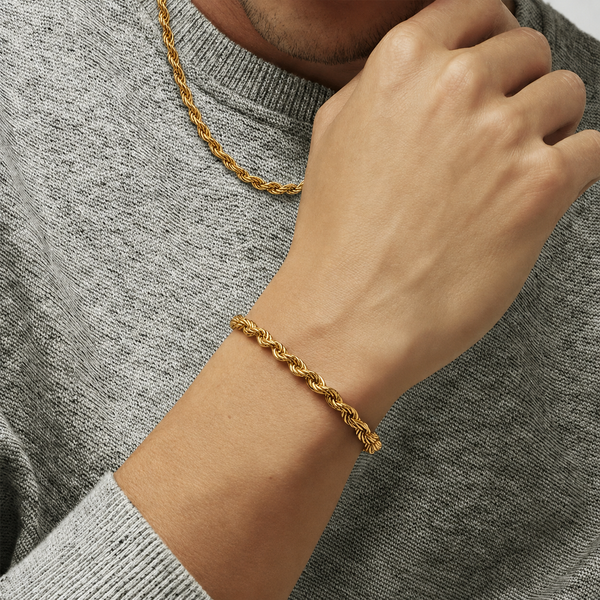 Deus® Pulsera Bañada en Oro 14K
