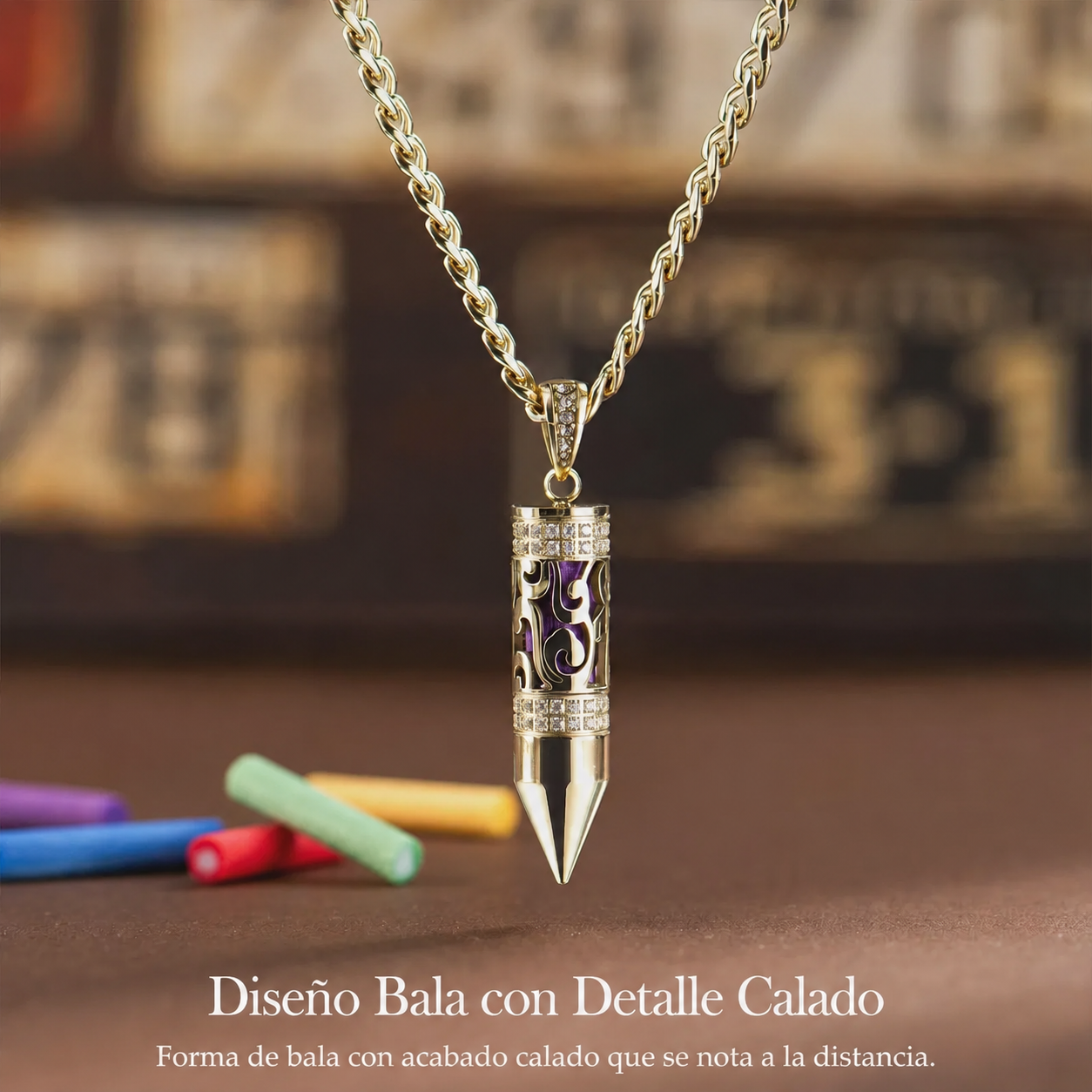 Deus® Colgante Aroma Blindado™ de Oro 14K