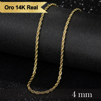 Deus® Cadena Torsal de Oro 14K
