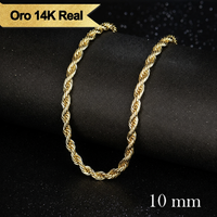 Deus® Cadena Torsal de Oro 14K