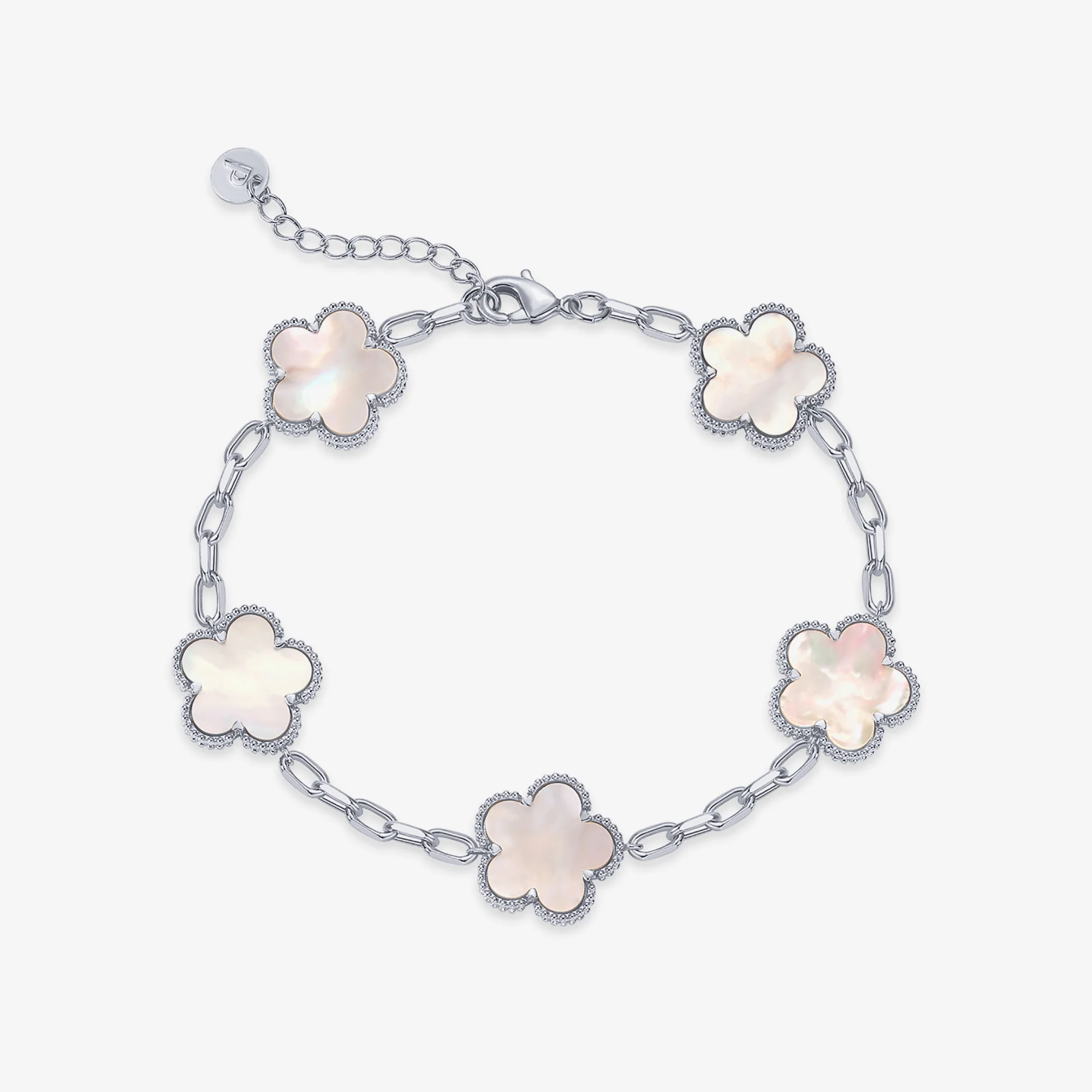 Pulsera Trébol Bañada en Oro 14K Deus®