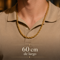 Deus® Cadena Torsal de Oro 14K